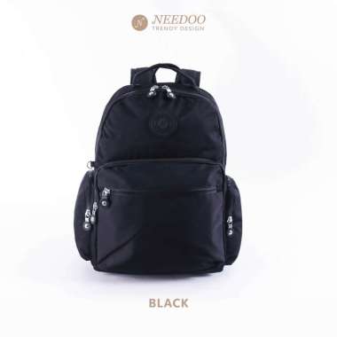 NEEDOO Ransel Tas Wanita Lissel Nylon Backpack Waterproof BLACK