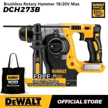 Dewalt Brushless Rotary Hammer / Bor Beton Baterai 18/20V Max DCH273B (Unit Only)