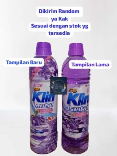 Promo Harga SO KLIN Pembersih Lantai Ungu Floral Lavender 900 ml - Blibli