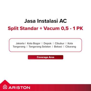 Jasa Pasang AC + Paket Material Ariston AC KIOS 0,5 - 1 PK [JABODETABEK ONLY] Jasa Pasang AC Only