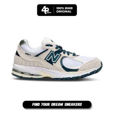 Sepatu Pria New Balance 2002R White/Green (M2002RFS) Original 41.5