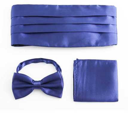 CUMMERBUND SET FOR TUXEDO kemben pria bengkung ikat pinggang tuksedo NAVY