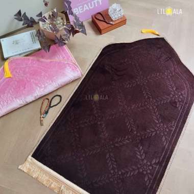 [RAFLORA] Sajadah Premium Kubah Embossed Tebal Antislip Lembut Hadiah Guru Kado Wedding Seserahan Le