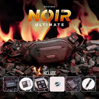 (EXCLUSIVE PRODUCT) - WAIST BAG PRIA ANTI BARA TAS SELEMPANG PRIA WATERPROOF SLING BAG NOIR PRIA ANT