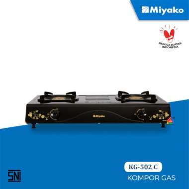 Miyako Kompor Gas 2 Tungku KG 502 C Teflon / Miyako Kompor KG502C