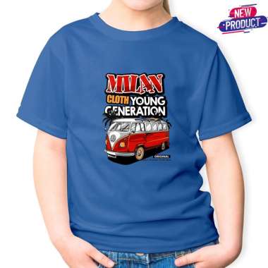 Kaos Distro Anank 1-14 tahun / Kaos Anak Laki Laki Distro Murah / Baju Anak Laki Laki M Denim MilanY