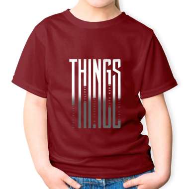 Kaos Distro Anank 1-14 tahun / Kaos Anak Laki Laki Distro Murah / Baju Anak Laki Laki XXXL Marun Thi