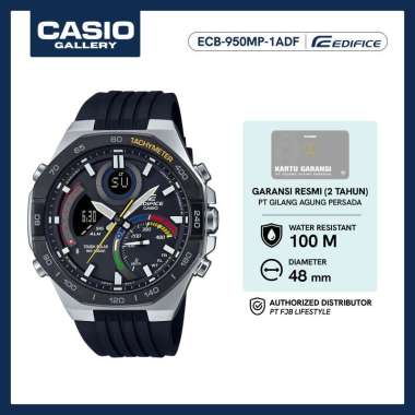 Casio Jam Tangan Pria Edifice Original ECB-950MP-1ADF Analog Digital