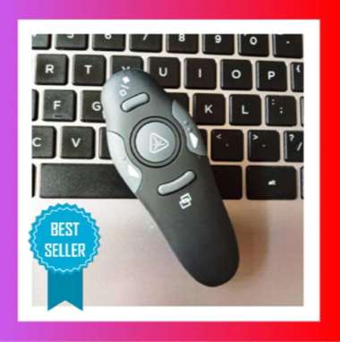 Pointer Presentasi Laser Mouse Wireless Pointer Untuk Presentasi Laser Jarak Jauh Laser Pointer Hita