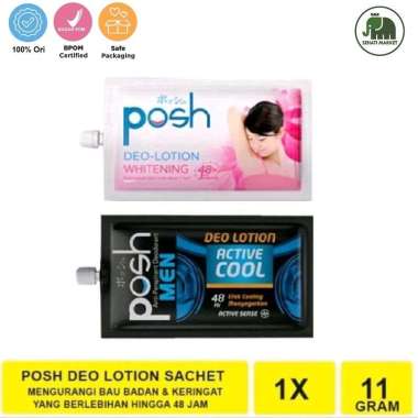 ֍SEHATI֎ POSH Deo Lotion SACHET | Deodorant | Whitening | Hijab Chic Refreshing Green | DeoMen Activ