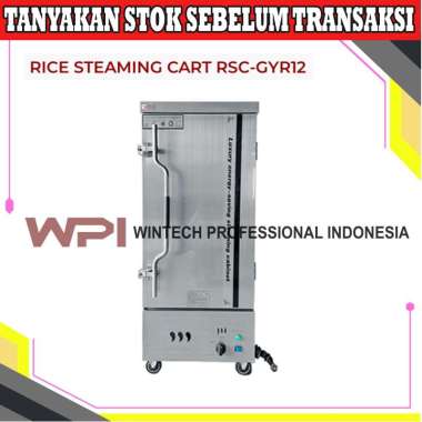Fomac RSC-GYR12 Gas Cooker & Rice Steaming Cart - Mesin Pemasak Kukus Nasi Dengan Cara Disteam Membu