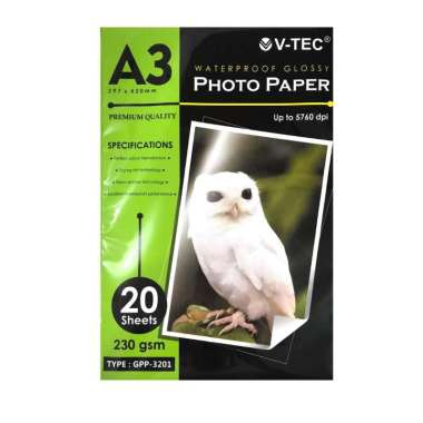 V-TEC Kertas Foto A3 230g Photo Paper Glossy