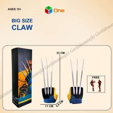 Mainan cakar wolverine xmen 1:1 BigSize Claw