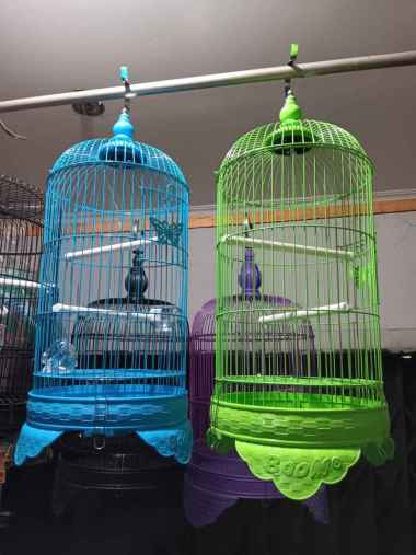 Sangkar bulat burung kecil diameter 23cm