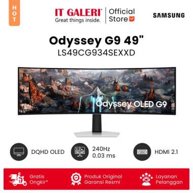 SAMSUNG Odyssey OLED G9 49" G93SC Dual QHD 240Hz Curved Gaming Monitor