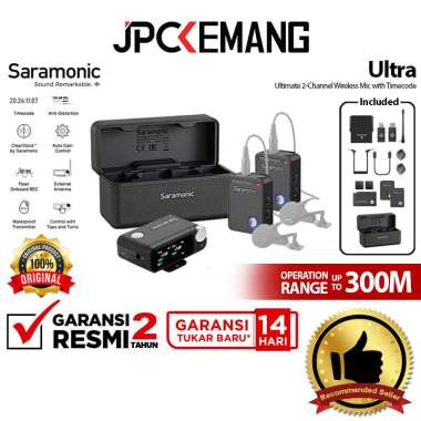 JPC KEMANG Saramonic Ultra 2-Person Digital Wireless Microphone for Camera & Smartphone Standard / P