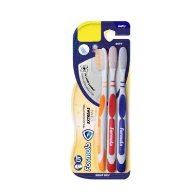 FORMULA SIKAT GIGI PLT PRO EXTRA CLEAN PACK 3'S -