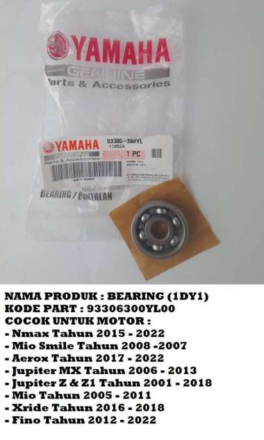 Laher / Bearing Roda Depan Yamaha Nmax, Mio, Jupiter Z, Jupiter Mx ASLI YAMAHA