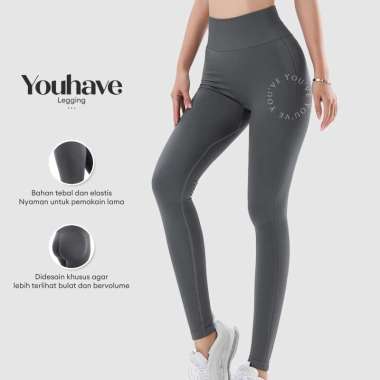 YouHave Yoga Legging Celana Olahraga Wanita High Waist Gym Running Sport Celana Senam Yoga Wanita Zu