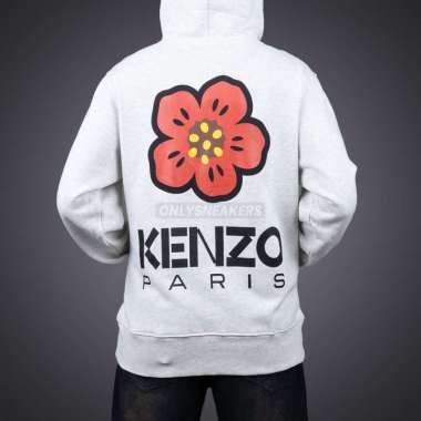 KENZO PARIS BOKE FLOWER GREY HOODIE XXL