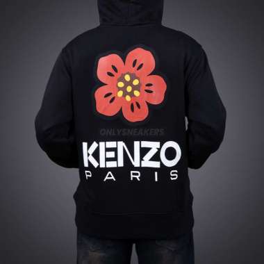 KENZO PARIS BOKE FLOWER BLACK HOODIE S