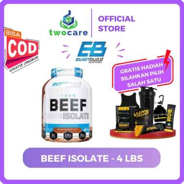 EVERBUILD NUTRITION 100% BEEF ISOLATE 4LB 4LBS EVER BUILD Coklat || Sachet Gainer