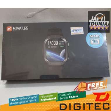 Digitec Smart Mobile S1 4G LTE Jam Tangan Digital Hitam 2.13 Inch AMOLED