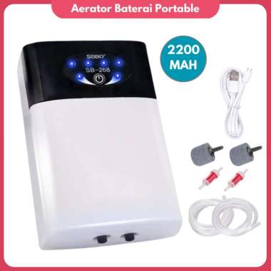 Pompa Aerator AC DC SOBO SB 268 Pompa Udara Akuarium