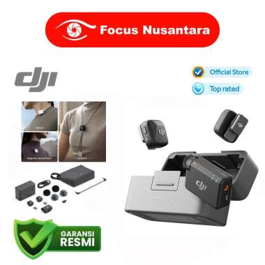 FOCUS NUSANTARA - DJI Mic Mini Wireless Microphone System for Camera & Smartphone GARANSI RESMI 1 Tr