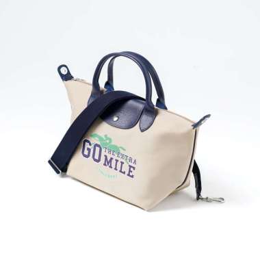 Tas LONGCHAMP LE PLIAGE GO MILE SPECIAL COLLECTION BEIGE SHOULDER BAG MINI 100% ORIGINAL 16X6X10CM