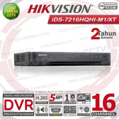 DVR HIKVISION 16CH 16 CHANNEL RECORDER CCTV 5MP 3K ACUSENSE