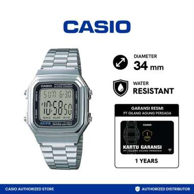 CASIO A178WA-1ADF Vintage Jam Tangan Unisex -