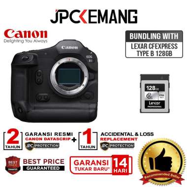 JPC KEMANG Canon EOS R1 Body Only Mirrorless Camera Canon R1 Canon EOS R 1 GARANSI RESMI with Memory