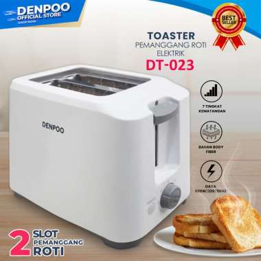 KUY! - Denpoo DT 123 D Pemanggang Roti Elektrik - White white