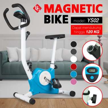 BG SPORT SEPEDA STATIS EXERCISE BIKE SEPEDA FITNES MODEL YS-02 - blue