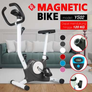 BG SPORT SEPEDA STATIS EXERCISE BIKE SEPEDA FITNES MODEL YS-02 - grey
