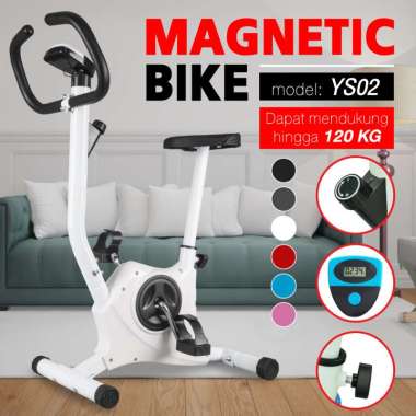 BG SPORT SEPEDA STATIS EXERCISE BIKE SEPEDA FITNES MODEL YS-02 - white