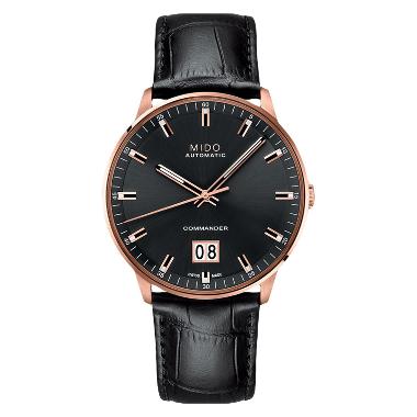 Jam Tangan Pria MIDO Commander II M021.626.36.051.00 Big Date Automatic Black Dial Black Leather Str