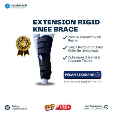 Alat Terapi Cidera Extension Rigid Knee Brace XL