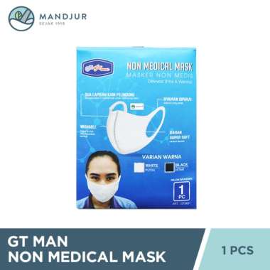 GTMAN Masker Kain Non Medis Earloop - Putih - PUTIH
