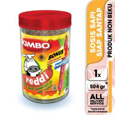 KIMBO Reddi Sosis Siap Makan Rasa Sapi Toples