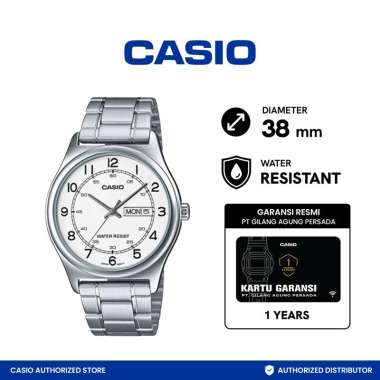CASIO Jam Tangan Pria [Original / MTP-V006D-7B2UDF] PUTIH