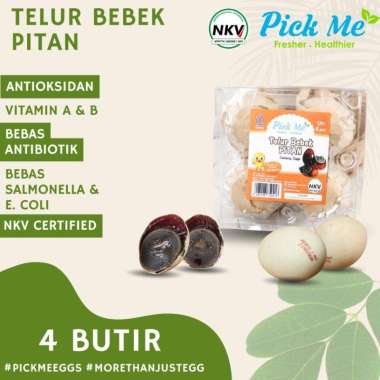Telur Bebek Pitan Century Egg Pick Me Eggs 4 Butir