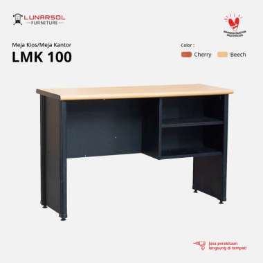LUNARSOL LMK 100 Meja Kantor Samping | Meja Biro | 1/2 Biro LMK 1260 CHERRY