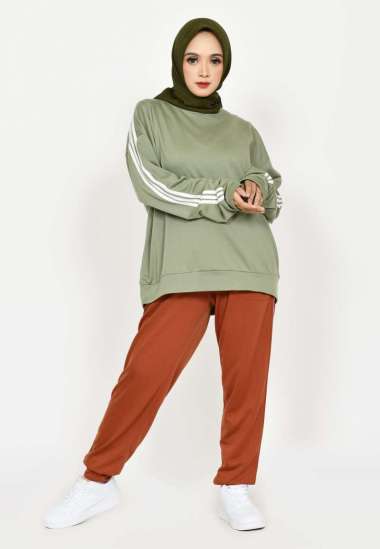 Lezahrasignature Set Sporty Joana - Setelan Training Olahraga Wanita Size M-XXL Zumba Tracksuit Sena