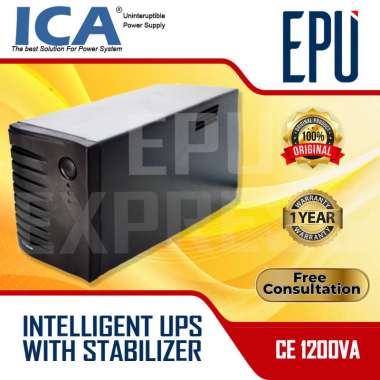 UPS ICA CE1200 1200VA 600 Watt with AVR Stabilizer ICA UPS CE 1200 Bubble