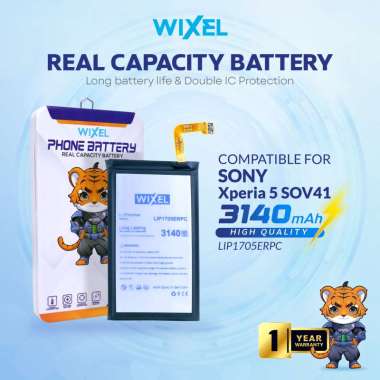 WIXEL Baterai LIP1705ERPC Xperia 5 SOV41 SO-01M J8210 J8270 J9210 Double Power Real Capacity Dual Ba
