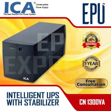 UPS ICA CN1300 1300VA 650 Watt with AVR Stabilizer ICA UPS CN 1300 Bubble