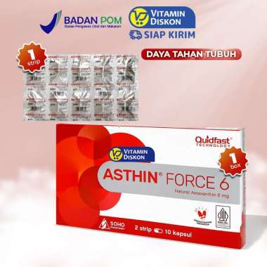 ASTHIN FORCE 6 MG | Astaxanthin Suplemen Daya Tahan Tubuh dan Antioksidan