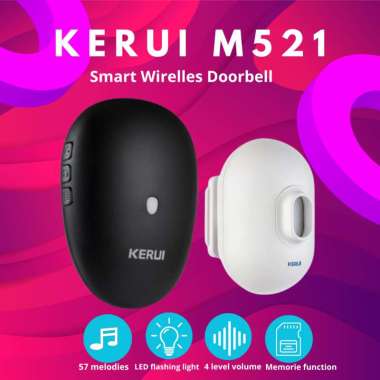 Bel Sensor Gerak Wireless KERUI M521 Bel Rumah Sensor Gerak P861 1 Sensor P861 Hitam